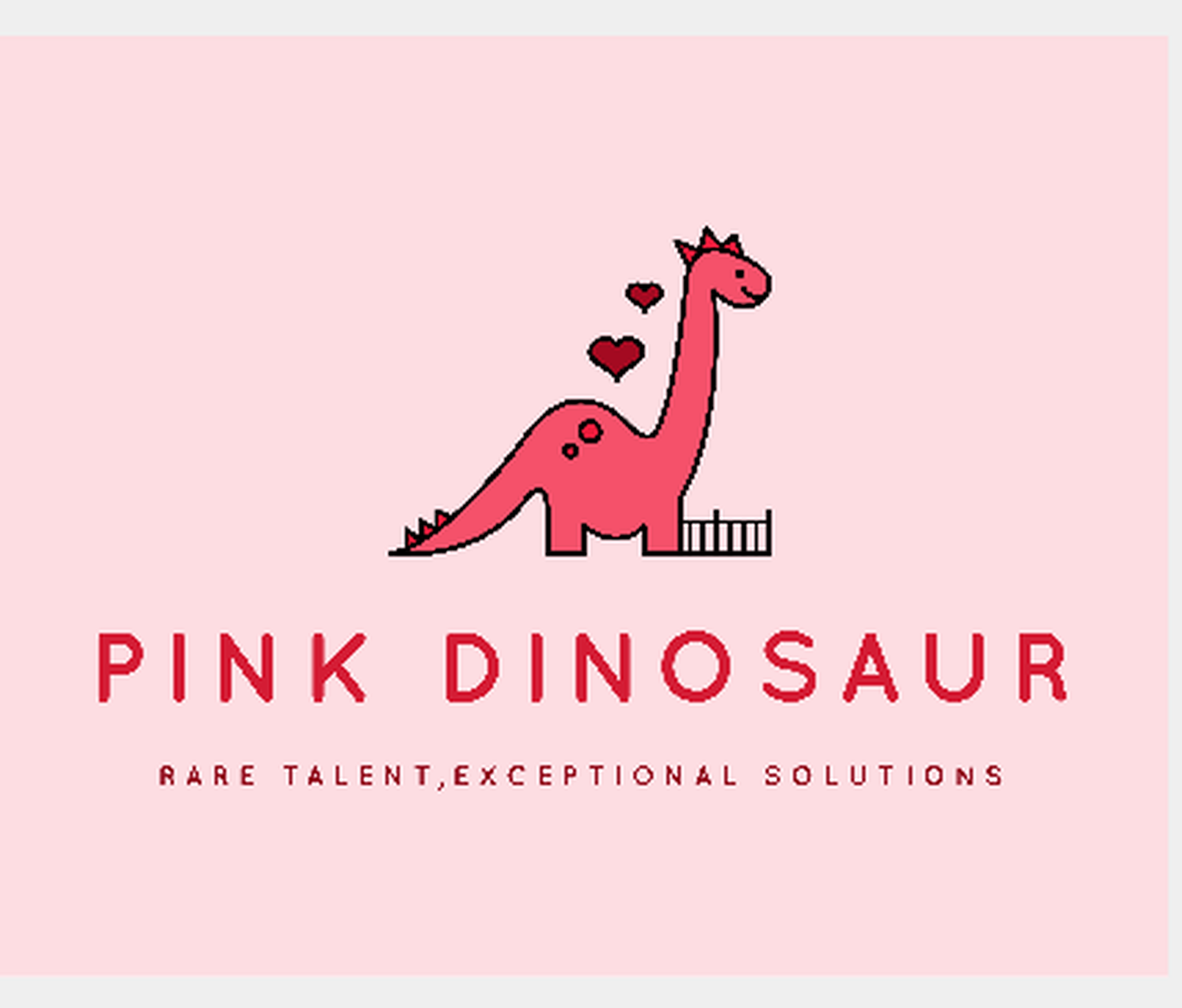 Pink Dinosaur Logo